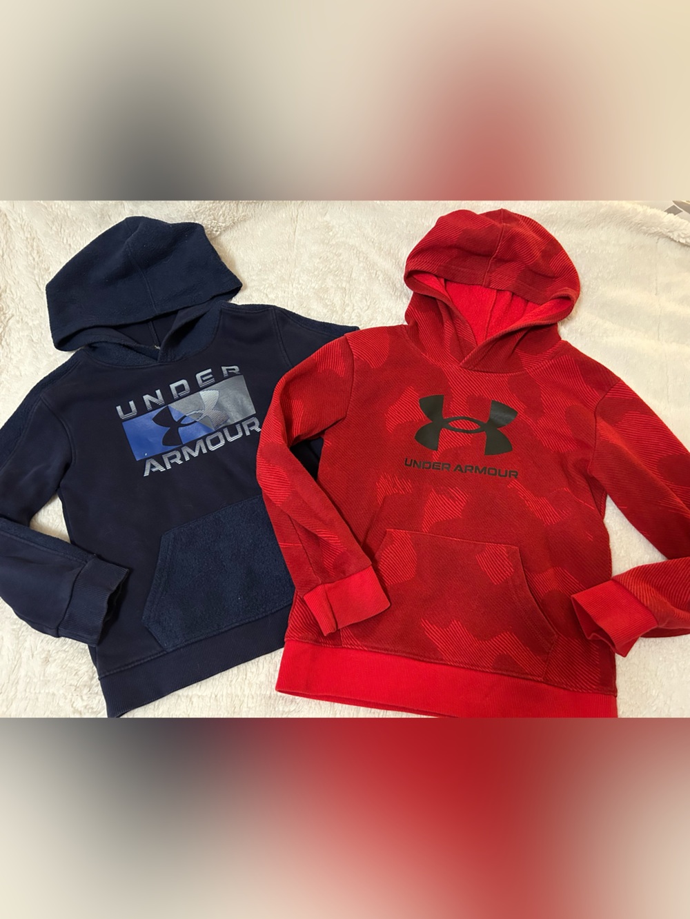 Boys size 6 Under Armour hoodies